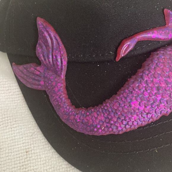 New Mermaid Visor New Handmade Mermaid Hat Pick your color. One if a kind - Picture 4 of 13